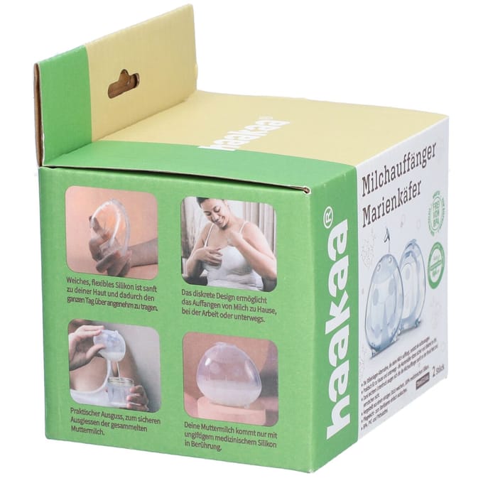 Haakaa Silicone Milk Collector - 75ml - Ladybug - 2st