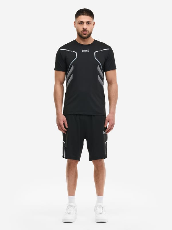 Lonsdale London BEWICK Heren T-shirt - zwart - M