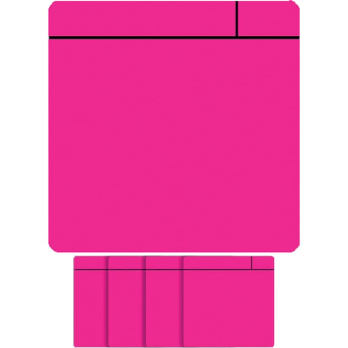 Magneet scrum - 75x75mm - roze - 5 stuks