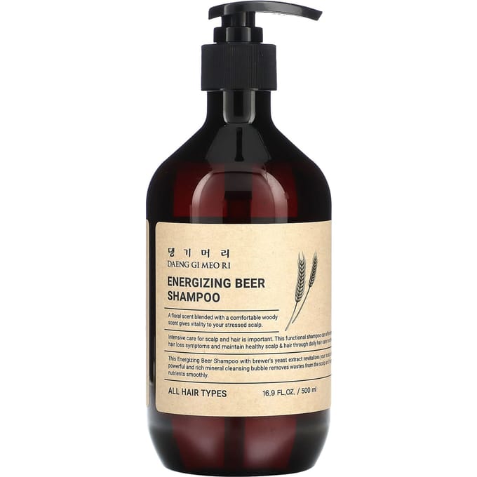 DAENG GI MEO RI, revitaliserende biershampoo. Voor alle haartypes, 500 ml (16,9 fl oz) black
