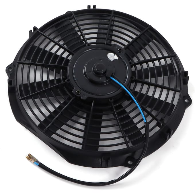 12 inch Elektrische Radiator Koeling Dunne Ventilator Push Pull 2100 RPM 10 Bladen Universeel voor Auto 12V 80W black
