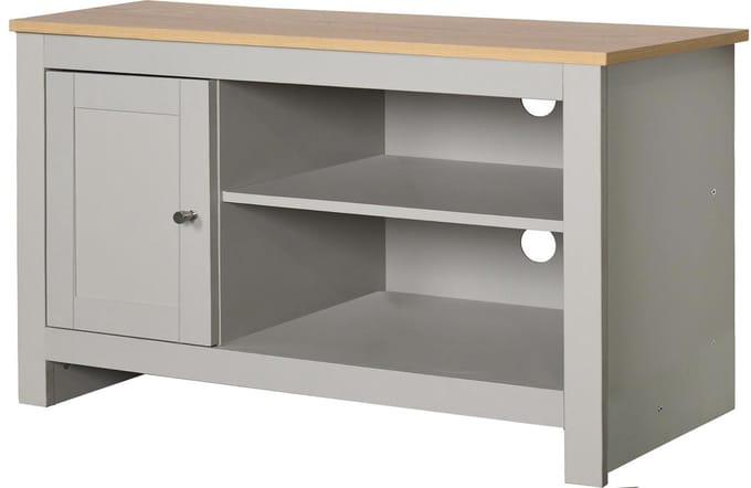 Emerald-Tv-meubel - 1-deur - Eiken/Grijs