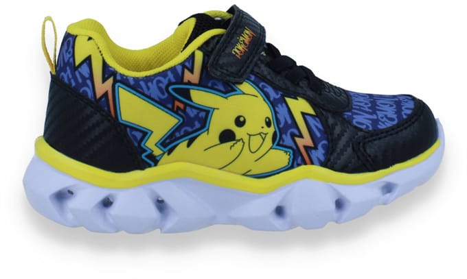 Pokemon Jongens Sneaker Met Lichtjes | Zwart | Maat: 25