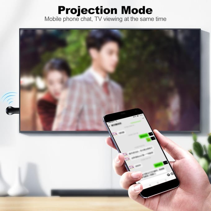 HD108P draadloze displayadapter Miracast WiFi mobiele schermspiegelingontvanger Dongle TV M2