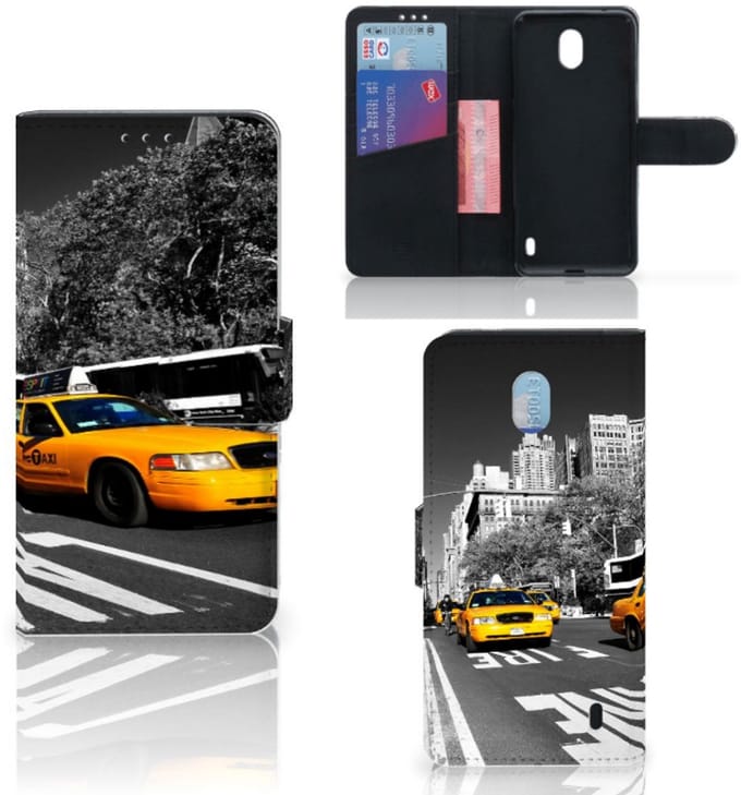 Nokia 1 Plus Flip Cover New York Taxi