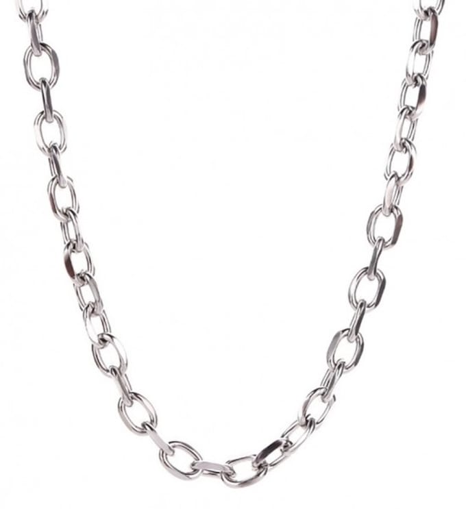 Ketting - Chunky - Zilverkleurig - 48 Centimeter - Damesdingetjes