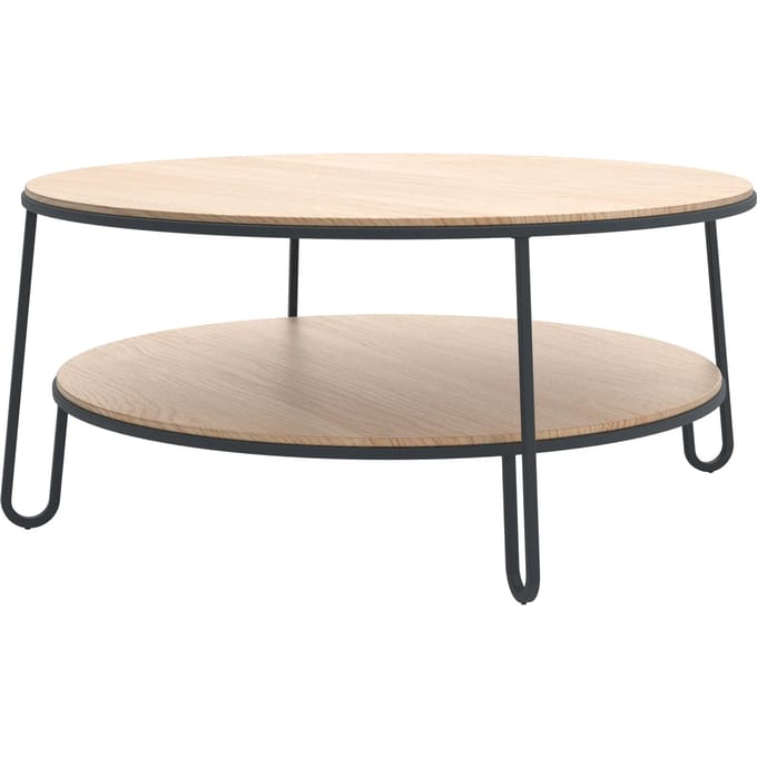 Harto - Eugenie salontafel - Eiken/leigrijs - 90 cm - 4 - 6 Wochen