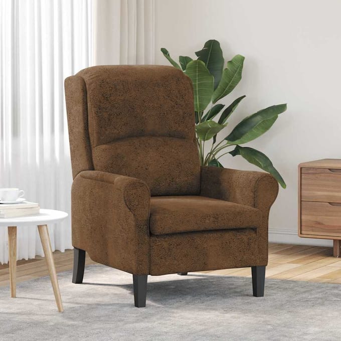 vidaXL - Fauteuil - Bruin - Kunstleer
