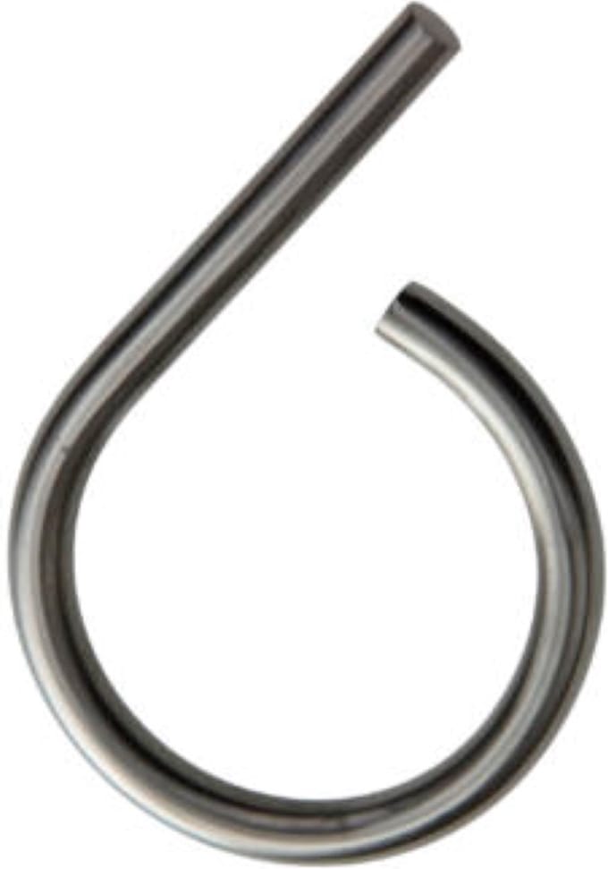 Huisnummer "6" Yale Inox RVS hoog 130mm diameter 10mm
