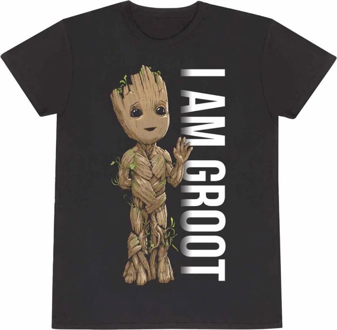 Marvel I Am Groot - I Am Groot Mens Tshirt - XL - Zwart