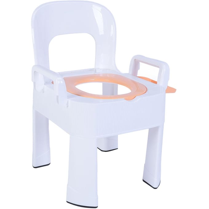 Kniegoot Stoel Commode Stoel Afneembaar Opvouwbaar Antislip Armleuning Rugleuning Kussen Sneldrogend Extra goud