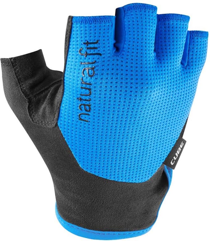 CUBE GLOVES SHORT FINGER X NF BLACK/BLUE