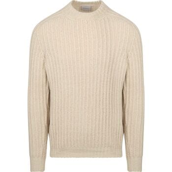 Suitable Pullover Boiled Wool Ecru - Maat M - Heren - Sweater