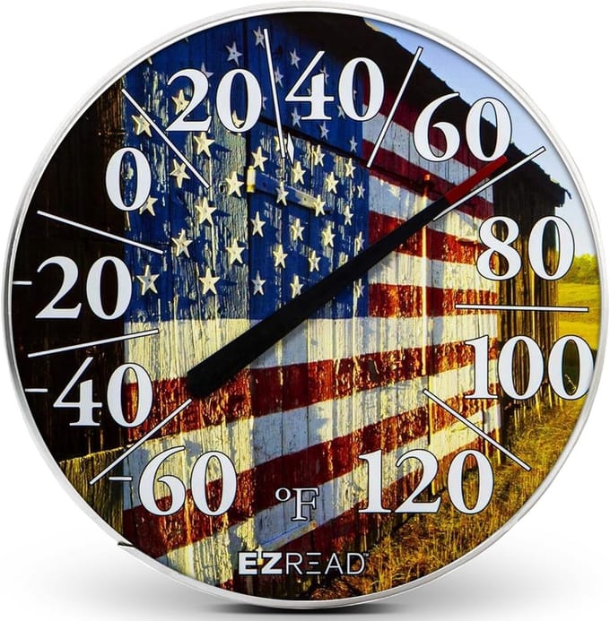 Grote Binnen/Buiten Weerthermometer met Duidelijke Dial
