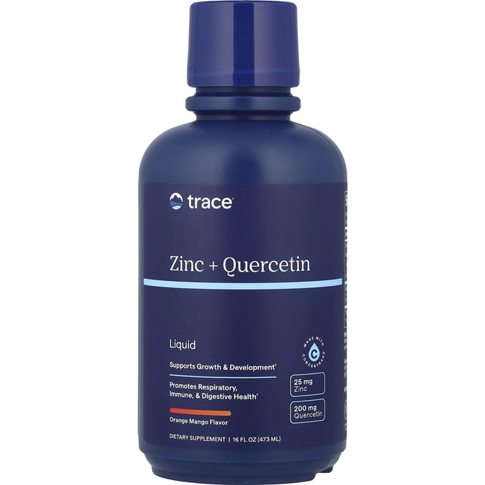 Vloeibare Zink + Quercetine, Sinaasappel Mango, 16 Fl. Oz (473 ml)