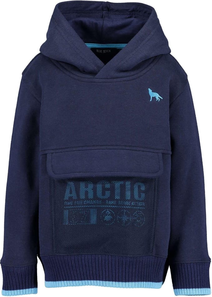 Blue Seven - jongens sweatshirt met capuchon - donkerblauw