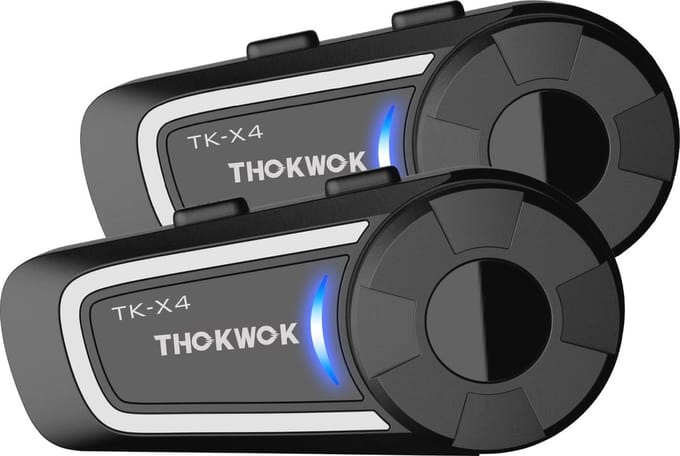 Bluetooth Intercom voor Motorhelm met Muziek Delen - Groepscommunicatie tot 6 Headsets