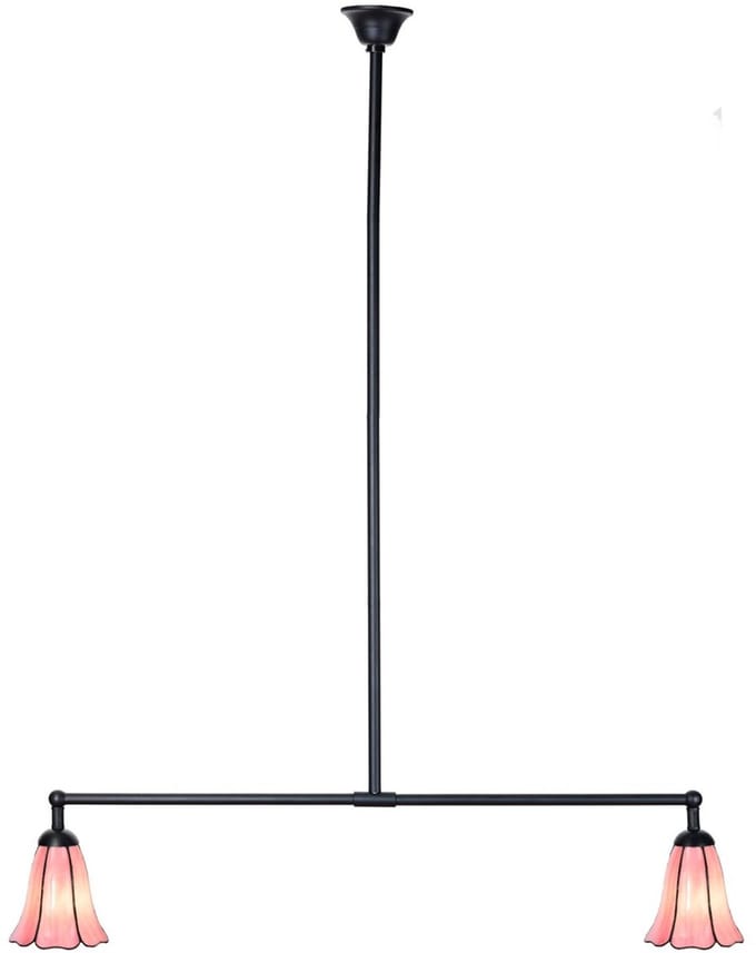 Tiffany T-lamp 2 lichts Liseron Pink - Art Deco Trade