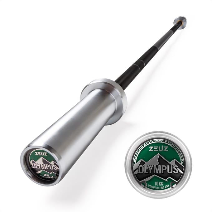 ZEUZ Olympische Halterstang 10kg – 170cm Barbell Stang - Olympus Editie