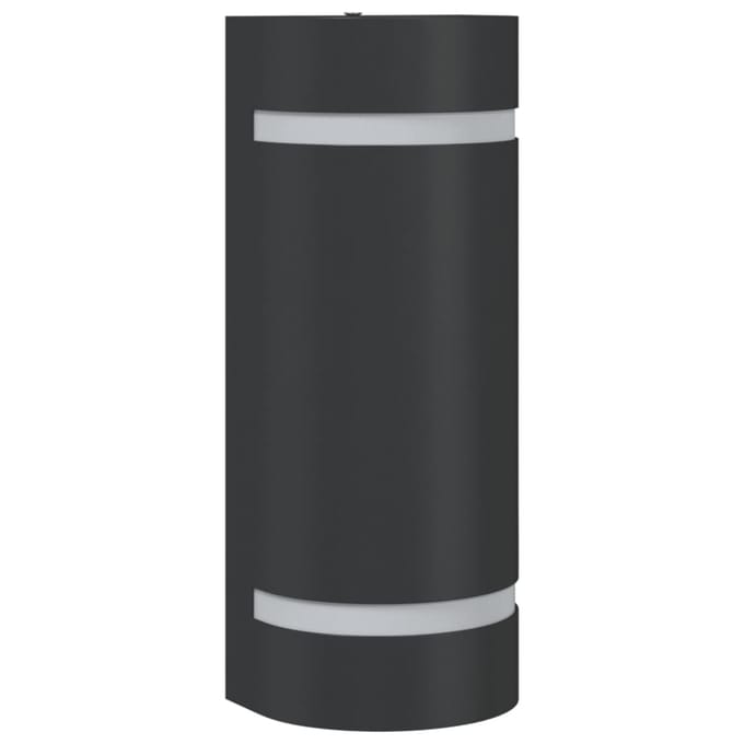 vidaXL Buitenwandlamp gegoten aluminium zwart