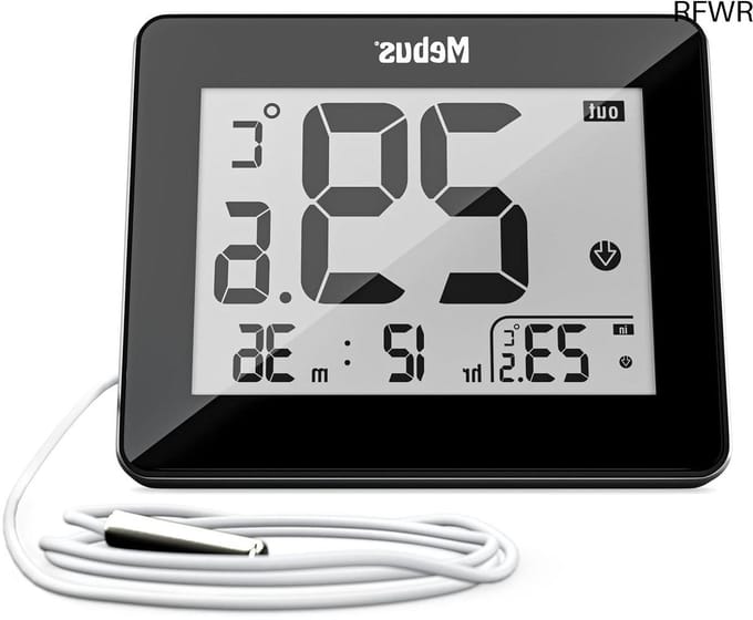 RFWR® Digitale thermometer voor binnen en buiten met bekabelde sensor