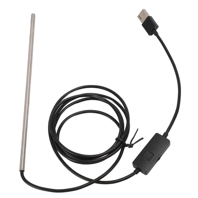 Endoscope industriel IP67 étanche 720P 3 en 1 USB Type C Micro USB Endoscope avec 6 LED pour black