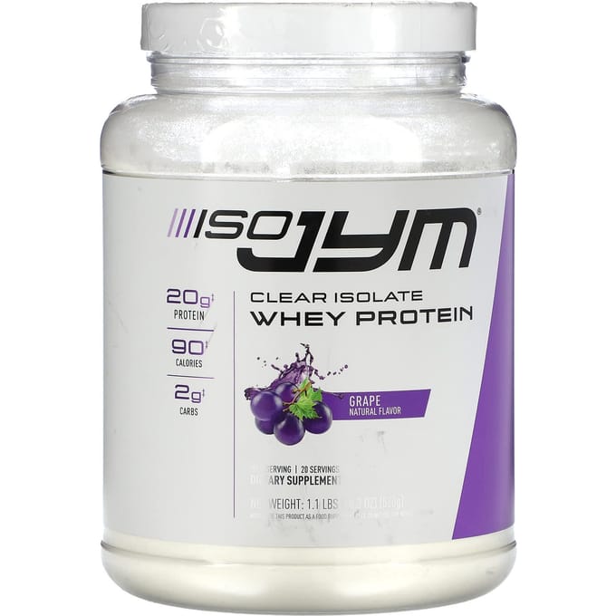 JYM Supplement Science, Clear Isolate Protéine de Whey, Saveur Raisin, 1,1 lb (18,3 onces)