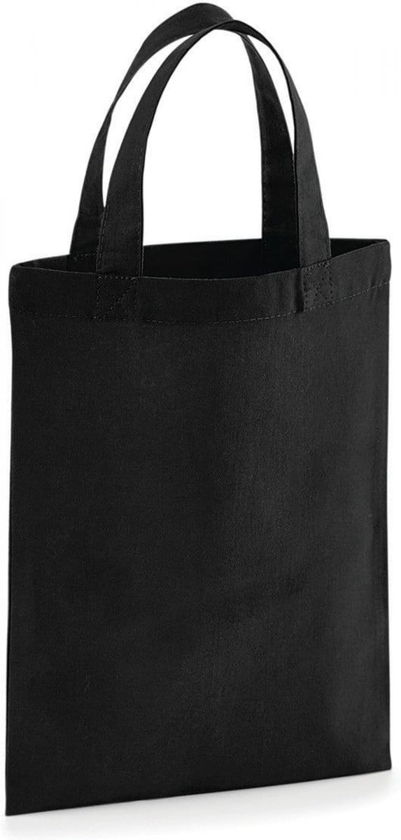 Westford Mill Cotton Party Bag For Life WM103 - Black - 19 x 25 cm