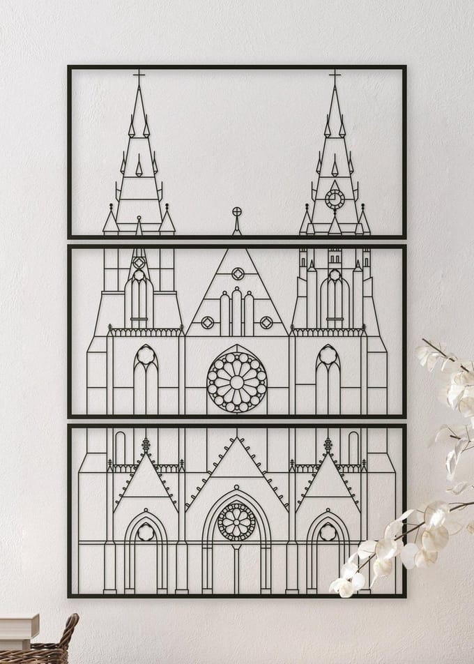 Wanddecoratie | Sint-Catharinakerk Eindhoven - L (60x95cm)