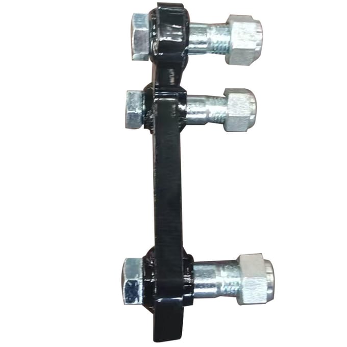 Graafmachine L-vormige Beugel Vervanging voor     Graafmachine 3-gaats Hydraulische Duimklem Beugel met 3 Trekpennen black