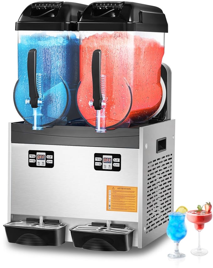 Commerciële Slushy Machine 12lx2 Margarita Smoothie en Ijskoude Drankmaker