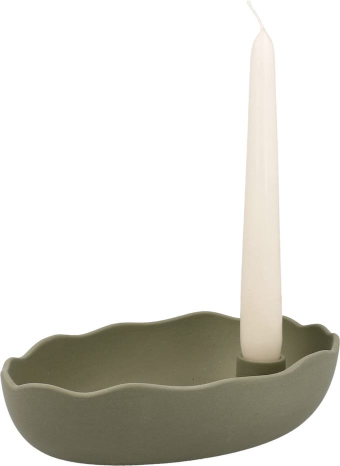 Goebel - Accessoires | Kandelaar Moss Shadow | Porselein - 21cm - 1 kaars
