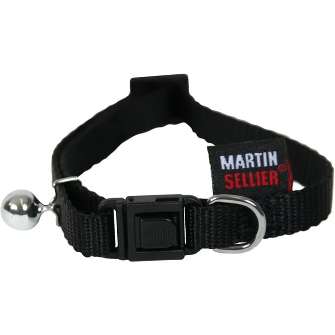 Effen nylon kattenhalsband Martin Sellier