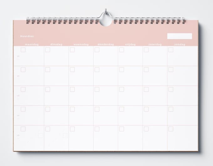 Huurdies Planner - 18 maanden - Tijdloos - A4+