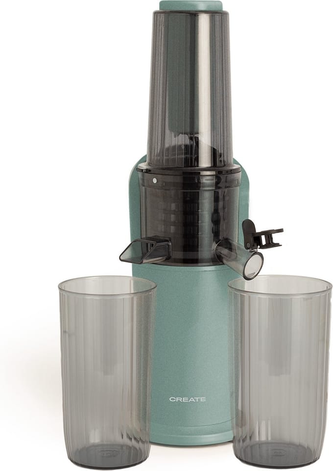 CREATE - Blender met langzame extractie 150W - Sage - Reverse-functie - Compact formaat - JUICER SLOW MINI