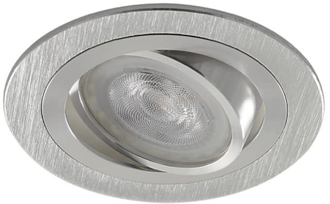 LED inbouwspot Patrick -Rond Chrome -Warm Wit -Dimbaar -4W -Philips LED