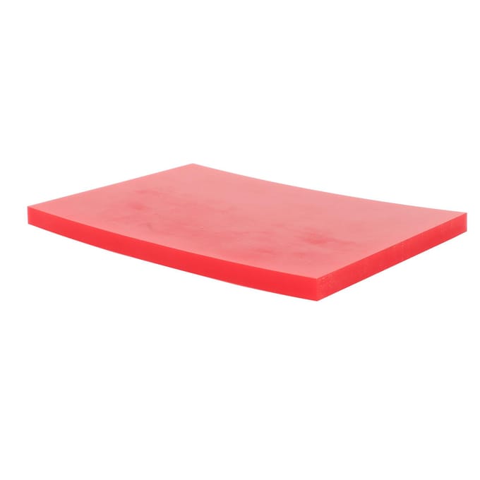 Leren Ponsmat Rood 5.9in Lang 3.9in Breed Minder Geluid Scheurbestendig Knutselponsmat voor red