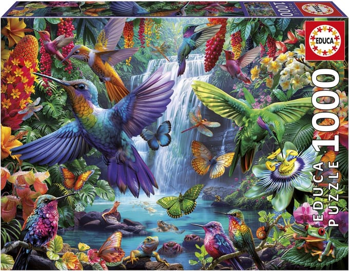 Educa - Puzzel - Tropische Kolibries - 1000 stukjes - Legpuzzel