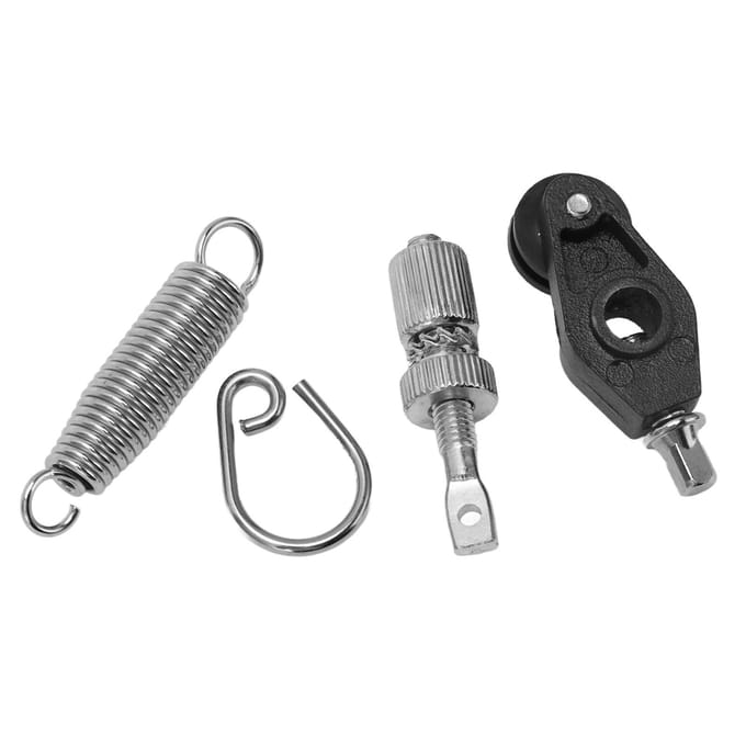 Basdrumpedaal Schroef Metalen Veerhaak Instrumentaccessoire voor Speelprestaties gray