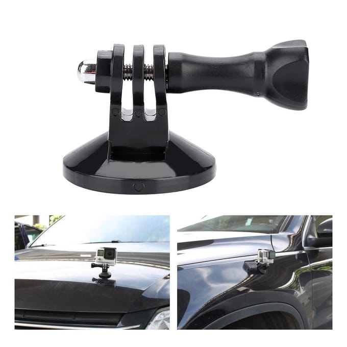 Magnetische Basis Houder Zuignap Beugel Mount Voor Gopro Hero 43+32SJ4000 XIAOYI Camera black