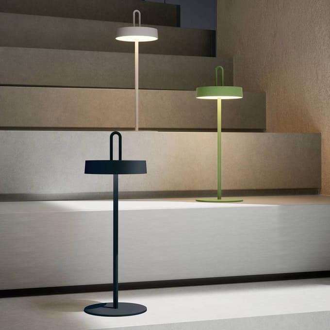 JUST LIGHT. GmbH JUST LIGHT. Amag LED tafellamp, zwart, ijzer, IP44