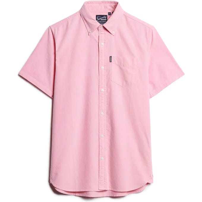 Superdry - Oxford overhemd met korte mouwen - Heren - Shirts