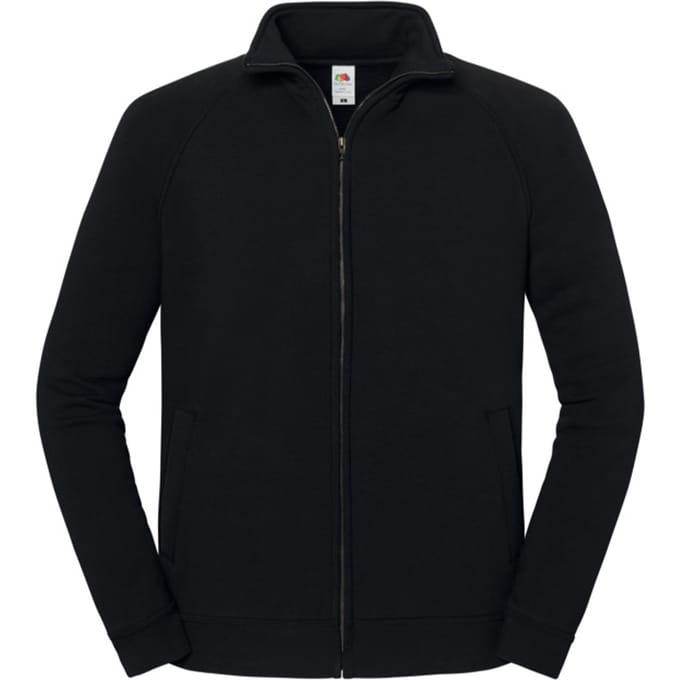 Fruit of the Loom Heren Iconic Premium Sweat Jacket (Zwart)