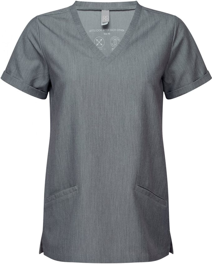 Schort/Tuniek/Werkblouse Dames L Onna Dynamo Grey 42% Polyester, 33% , 19% Viscose, 6% Elasthan