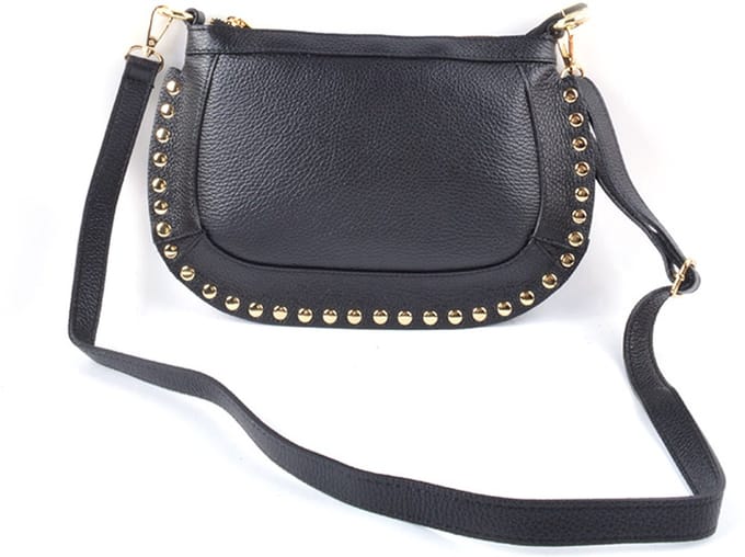 Giuliano lederen schoudertas Luma - Made in Italy - Dames - Zwart