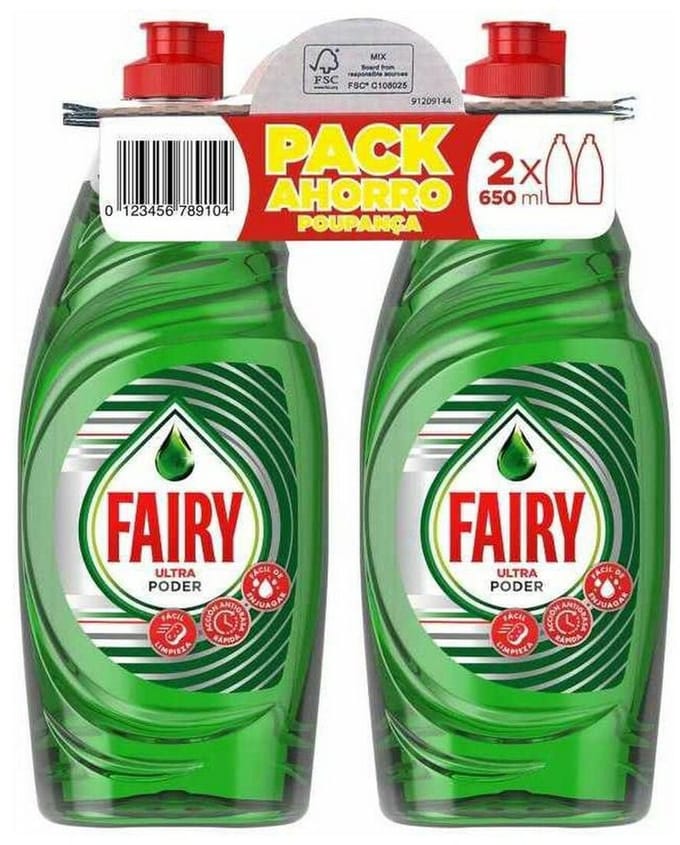 Handafwasmiddel Fairy (2 x 650 ml)