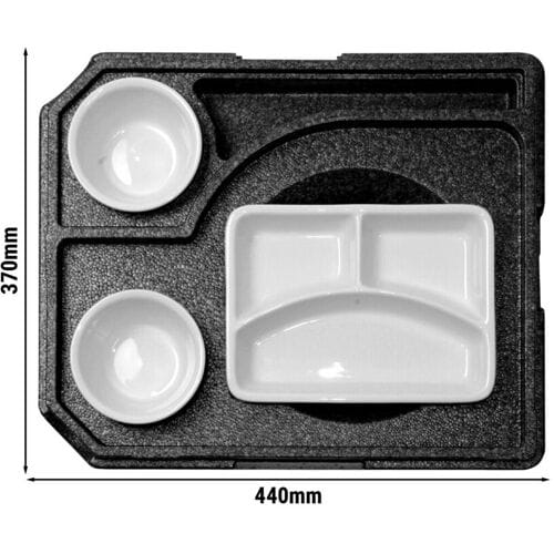 (10 stuks) THERMO FUTURE BOX Thermobox DINNER +2 - Zwart