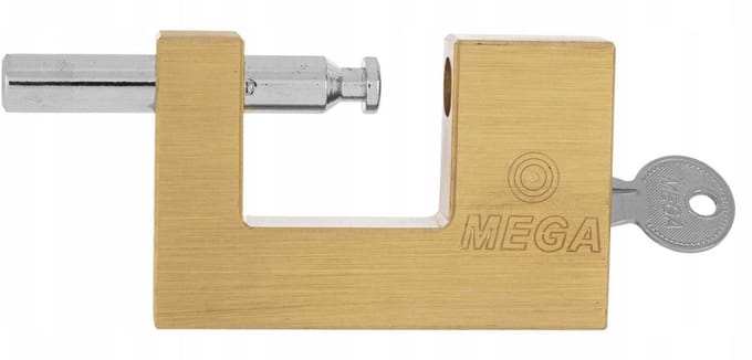 Gehard messing blokslot – 90 mm – Inclusief 3 sleutels