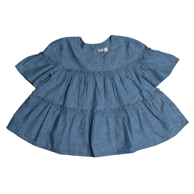 Ritsblouse met korte mouw 856269 voor meisjes