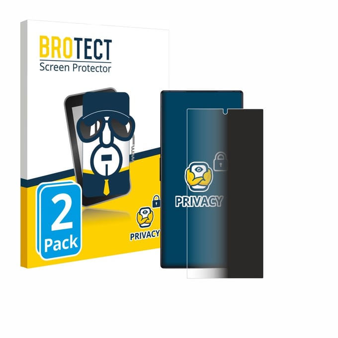 BROTECT - privacy screenprotector voor ZTE Nubia Red Magic 8 Pro - Folie Beschermfolie Blauwlichtfilter 2 Stuks